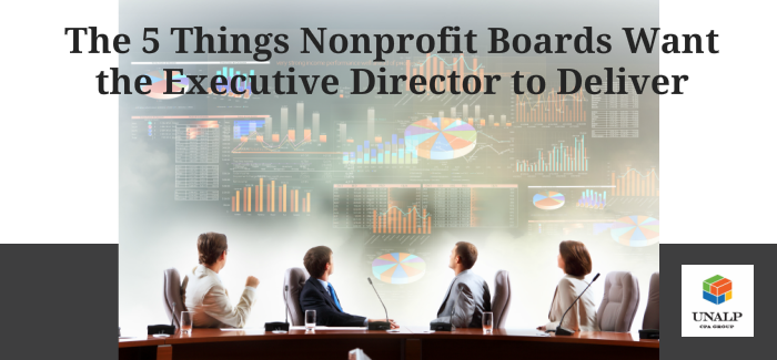 The 5 Things Nonprofit Boards Want the Executive Director to Deliver