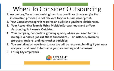 When to Consider Outsourcing Accounting
